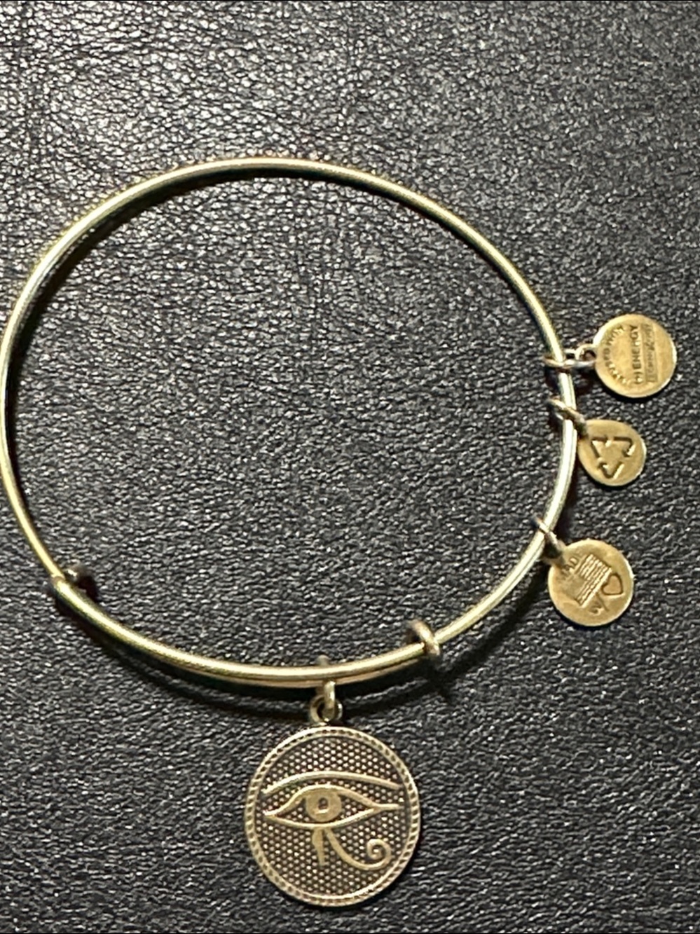 2014 Gold Tone Alex And Ani Eye Of Horus Expandable Bracelet